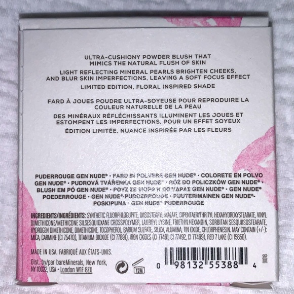 NWT bareMinerals Limited Edition Gen Nude Blush, I’m Freesia - Picture 6 of 6